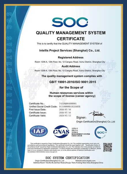 ISO 9001:2015 — China
